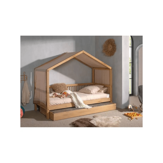 Vipack Forrest Eik Huisbed 90x200 (incl.lattenbodem)