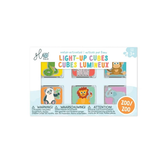 Glo Pals Light Cubes 6 Stuks Zoo