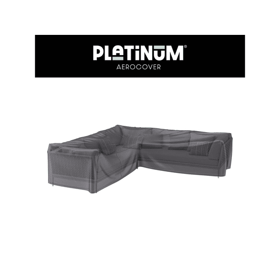 Platinum Aerocover Lounge Set Lage Rug Hoes L-vorm 370x370x100xh70cm