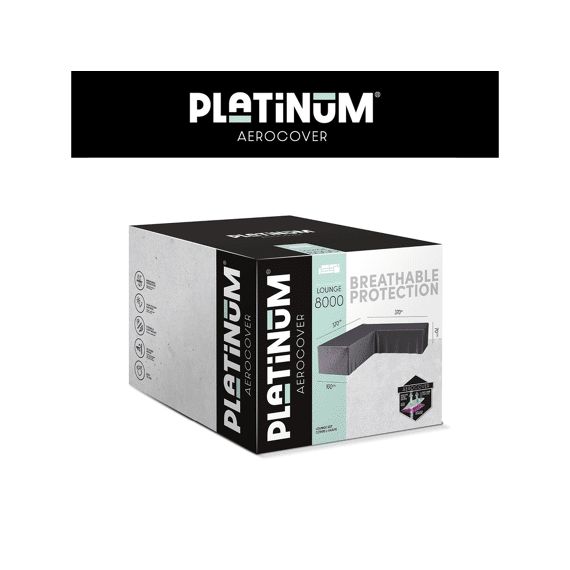 Platinum Aerocover Lounge Set Lage Rug Hoes L-vorm 370x370x100xh70cm