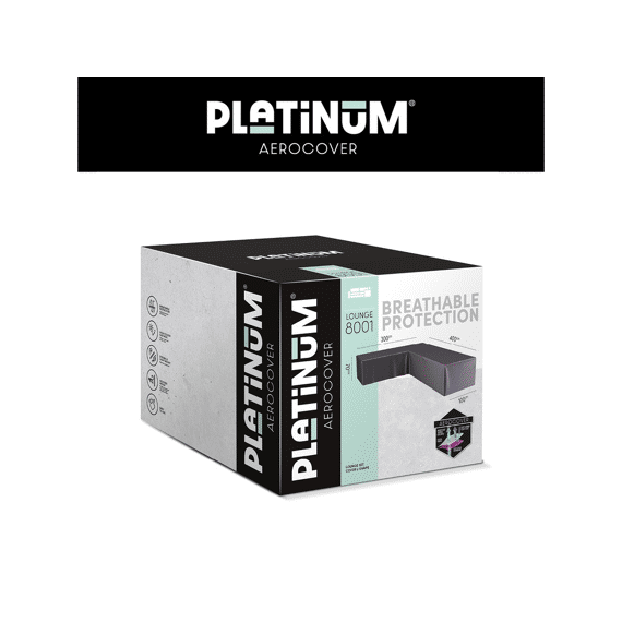 Platinum Aerocover Lounge Set Lage Rug Hoes L-vorm 400x300x100xh70cm Links