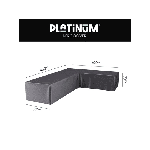 Platinum Aerocover Lounge Set Lage Rug Hoes L-vorm 400x300x100xh70cm Rechts