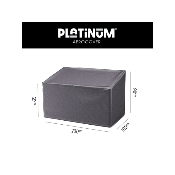 Platinum Aerocover Lounge Zetel Hoge Rug Hoes 200x100x65/90cm