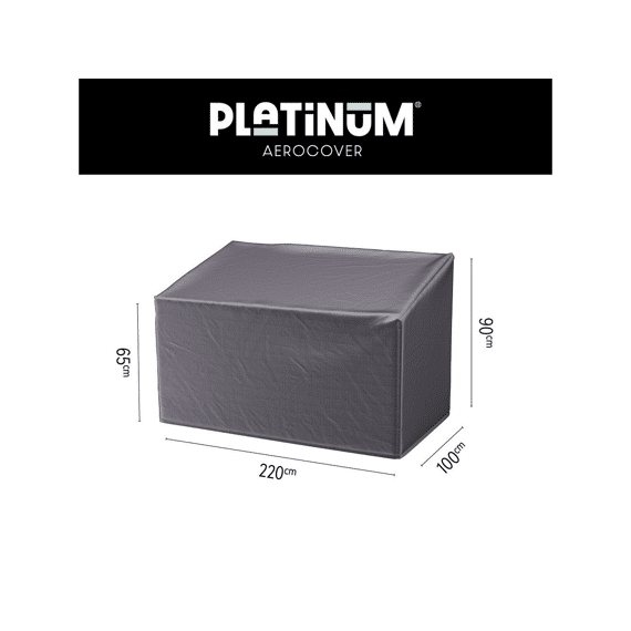 Platinum Aerocover Lounge Zetel Hoge Rug Hoes 220x100x65/90cm