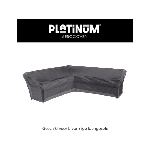 Platinum Aerocover Lounge Set Hoge Rug Hoes L-vorm 220x220x100xh65/90cm