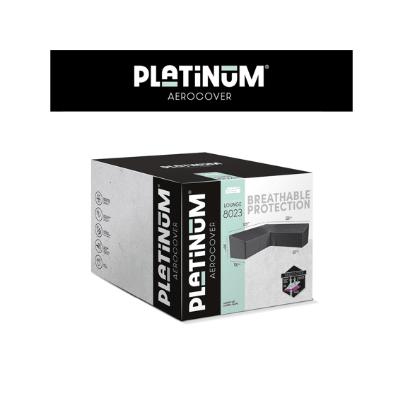 Platinum Aerocover Lounge Set Hoge Rug Hoes L-vorm 325x325x100xh65/90cm