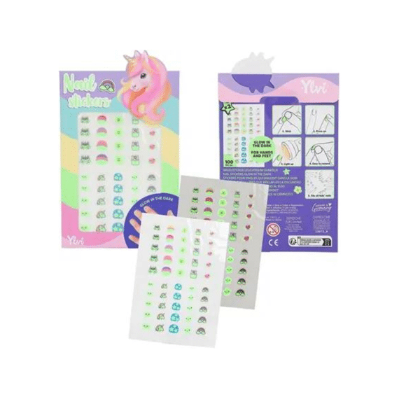 Ylvi Nagelstickers Glow In The Dark Assortiment