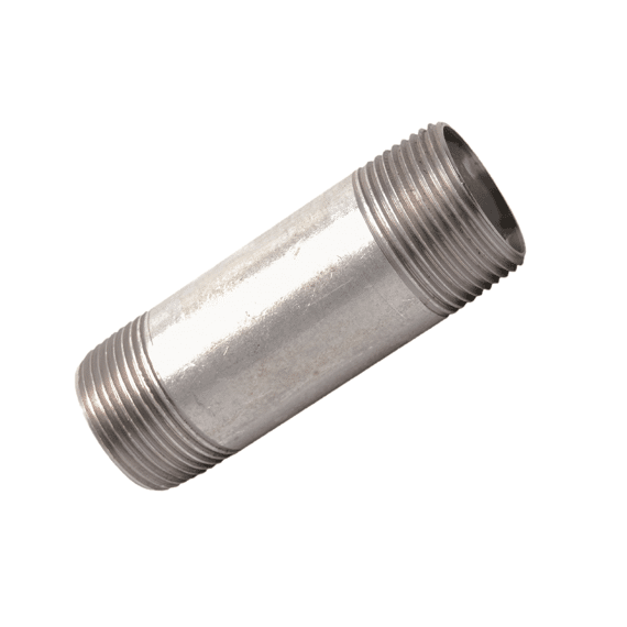 Gl Dubbele Buisnippel, Gegalvaniseerd 3/8 X 80mm (23)