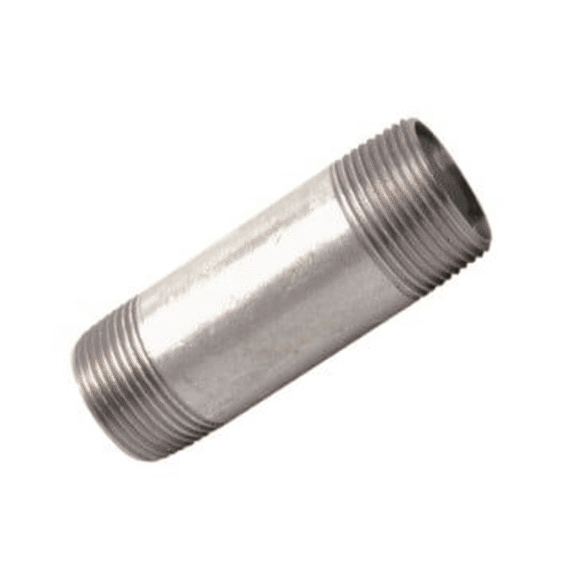 Gl Dubbele Buisnippel, Gegalvaniseerd 3/8 X 200mm (23)