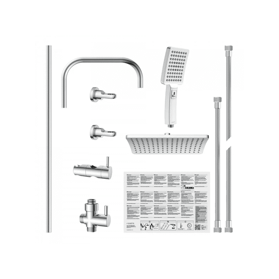 Mallorca Regendouche Set - Chroom