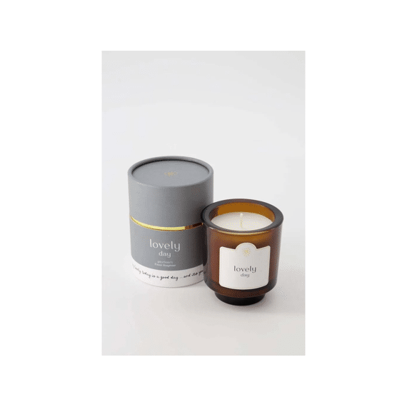 Zusss Geurkaars Glas In Koker Lovely Day Grijsblauw