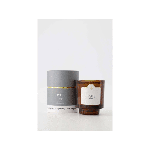 Zusss Geurkaars Glas In Koker Lovely Day Grijsblauw