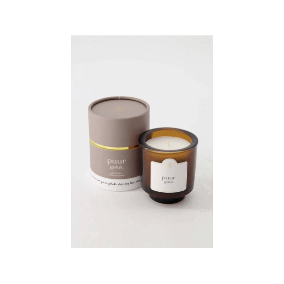 Zusss Geurkaars Glas In Koker Puur Geluk Zand