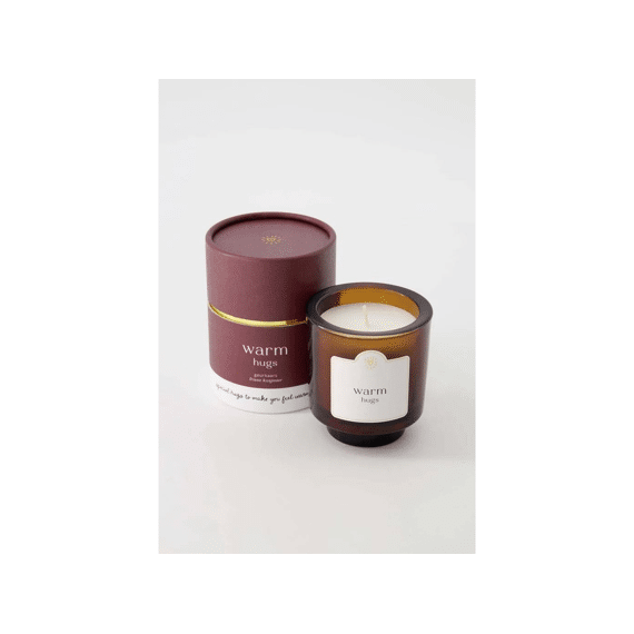 Zusss Geurkaars Glas In Koker Warm Hugs Donkerrood