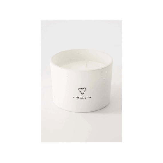 Zusss Geurkaars Glas Hart Liefdevolle Dagen Wit