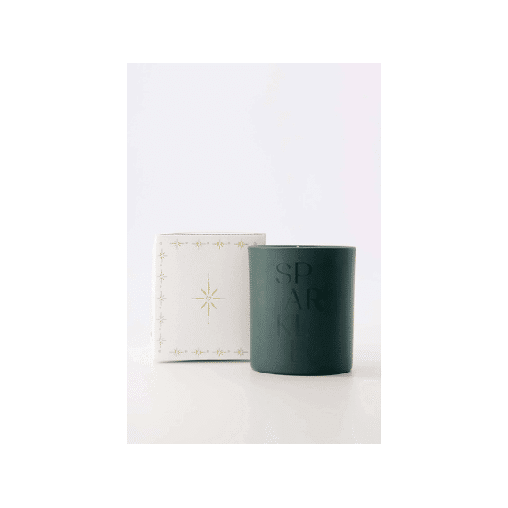 Zusss Geurkaars Glas In Doosje Sparkle Wit/donkergroen