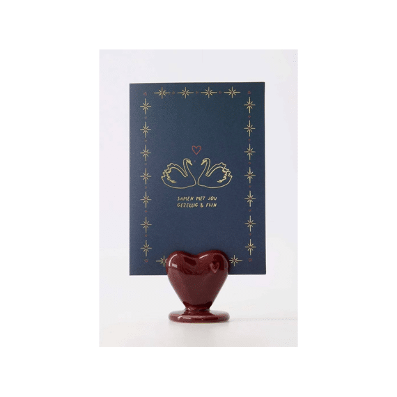 Zusss Kaartenstandaard Keramiek Hartje