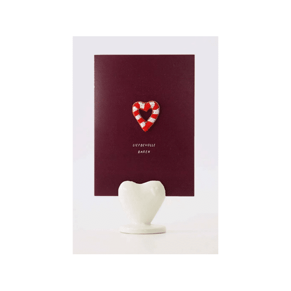 Zusss Kaartenstandaard Keramiek Hartje