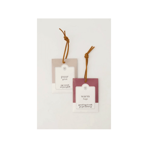 Zusss Set Van 2 Geurzakjes Warm Hugs Lovely Day Donkerrood/grijsblauw