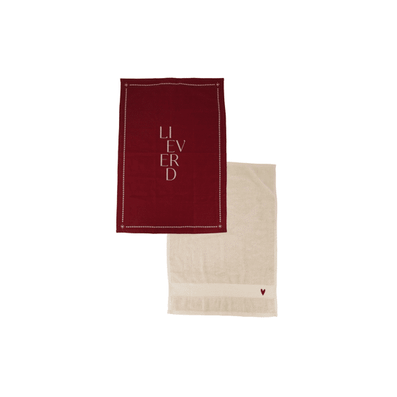 Zusss Keukenset Lieverd Wit/donkerrood