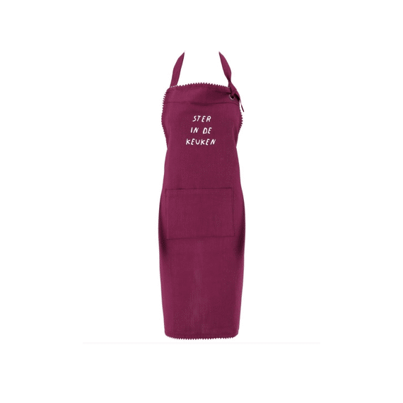 Zusss Schort Lieverd Wit/rood