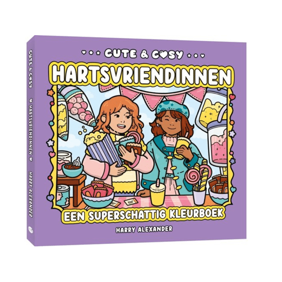 Kleurboek Cute & Cosy Hartsvriendinnen