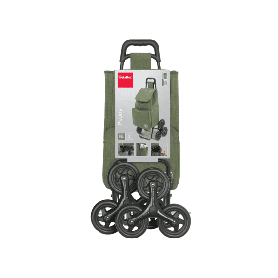 Metaltex Trolley Peony 48l Denim Groen