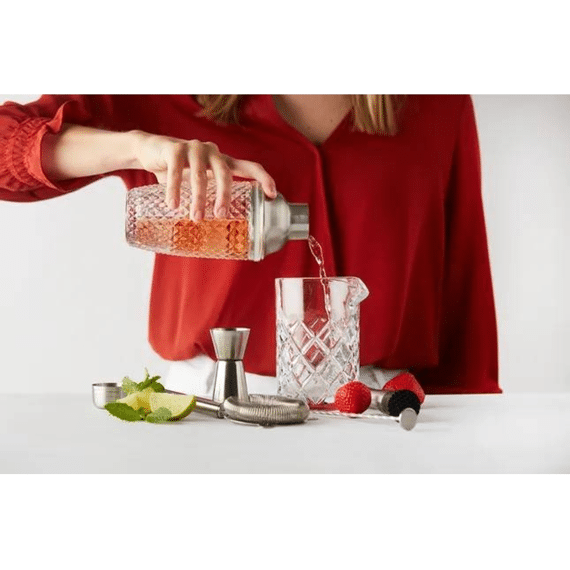 Point-virgule Cocktailset Uit Glas En Rvs 6-delig