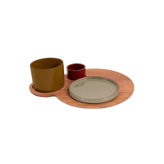 Point-virgule Sharing Set Hamburgerplank En 3 Schaaltjes