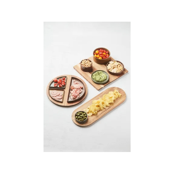 Point-virgule Sharing Tapas Bord Uit Steengoed Keramiek Vintage Maroon 15x15x3cm