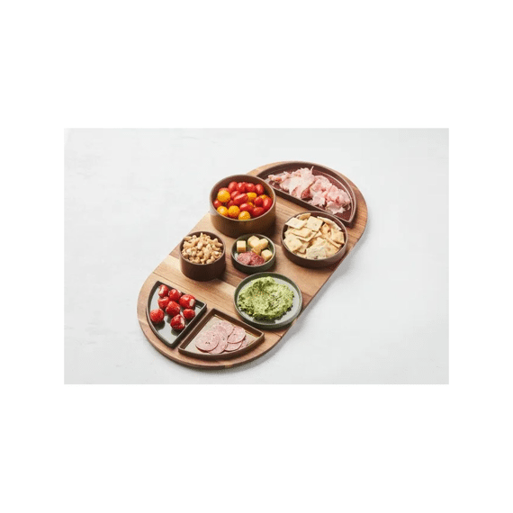 Point-virgule Sharing Tapas Bowl Uit Steengoed Keramiek Cumin 15x15x6cm