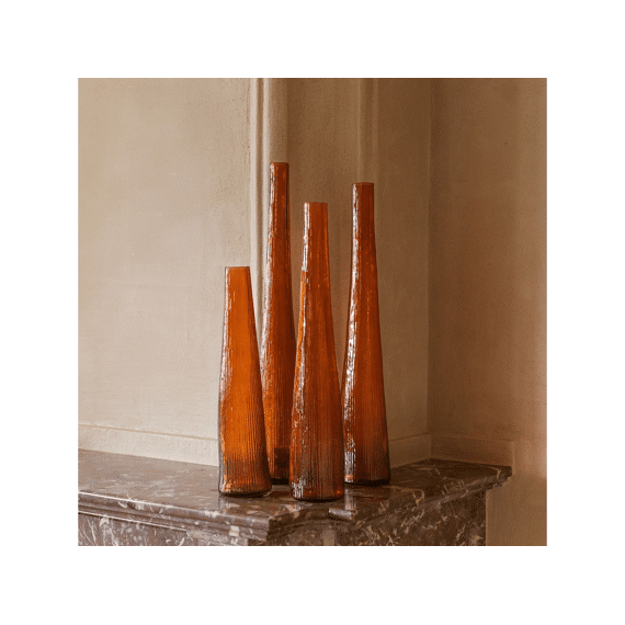 S&p Vaas 9xh55cm Orange Twig