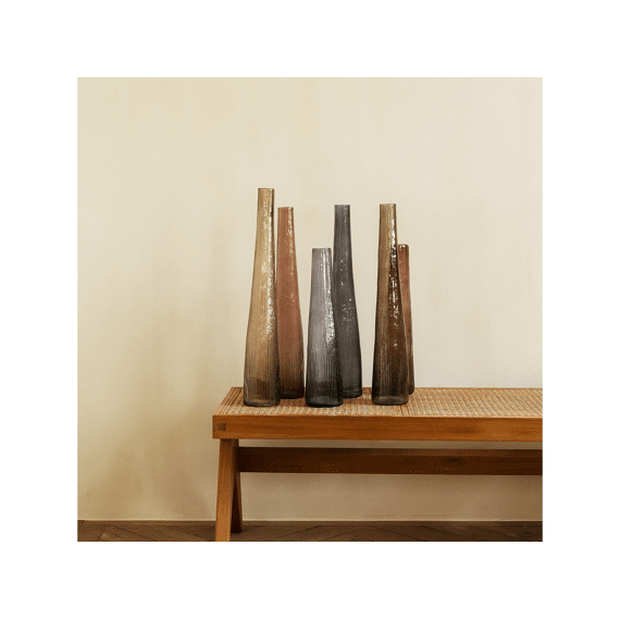 S&p Vaas 9xh40cm Bruin Twig