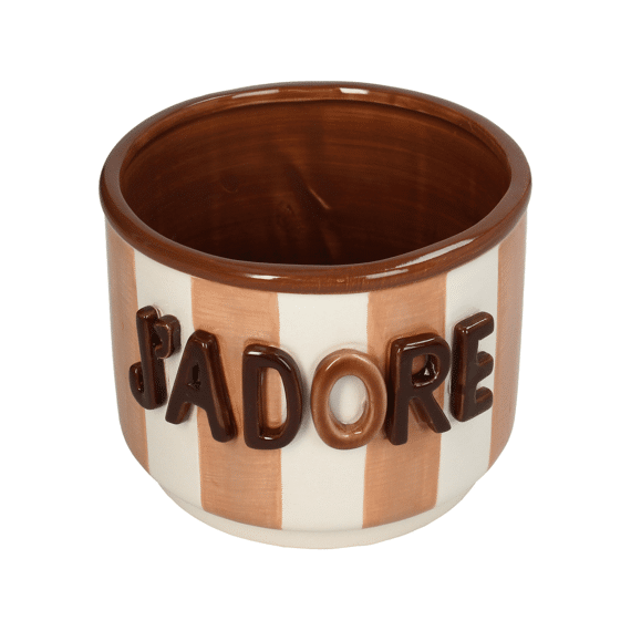 Bloempot Dolomiet J'Adore 14x14x12cm