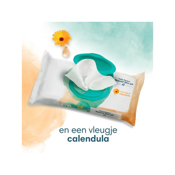 Pampers Baby Doekjes Harmonie Protect & Care 3x44st