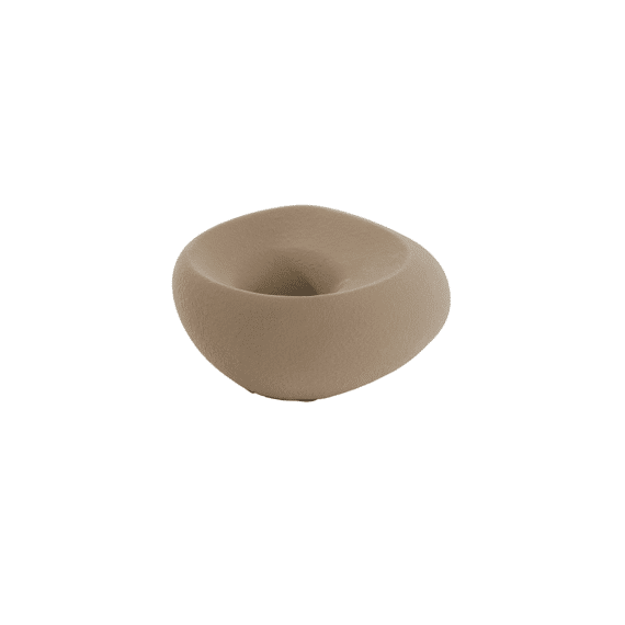 Theelichthouder Alka Keramiek 20.5x20.5x12cm Bruin