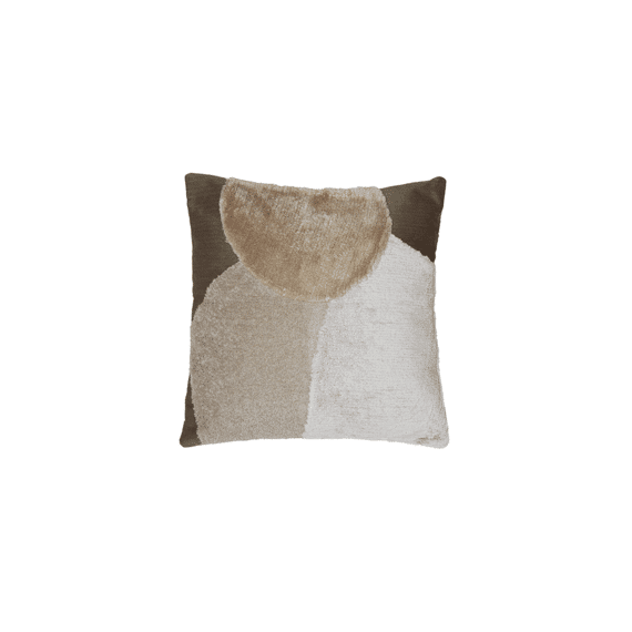 Kussen Canazei 45x45cm Grijs + Donkerbruin