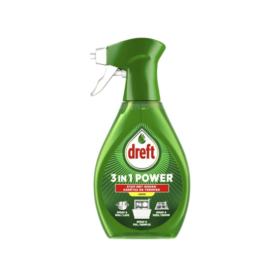 Dreft Afwas Power Spray 3-in-1 Lemon 500ml