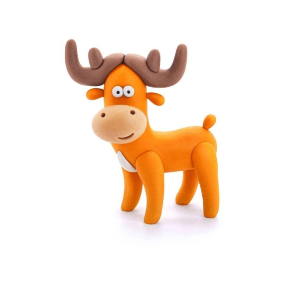 Hey Clay Set Met 3 Potjes Air-dry Boetseerklei Forest Hert