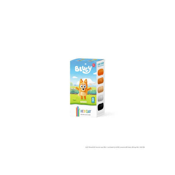 Hey Clay Set Met 5 Potjes Air-dry Boetseerklei Limited Edition Bluey Bingo