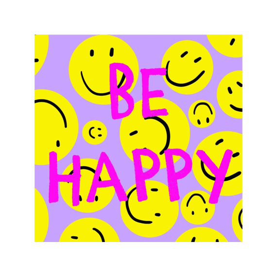 Fun Coaster Onderzetter Be Happy