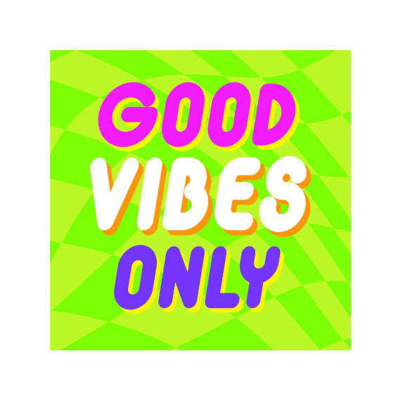 Fun Coaster Onderzetter Good Vibes Only