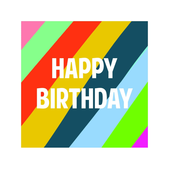 Fun Coaster Onderzetter Happy Birthday