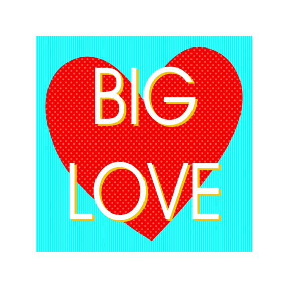 Fun Coaster Onderzetter Big Love