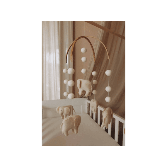 Little Loua Mobiel Olifant (handmade)