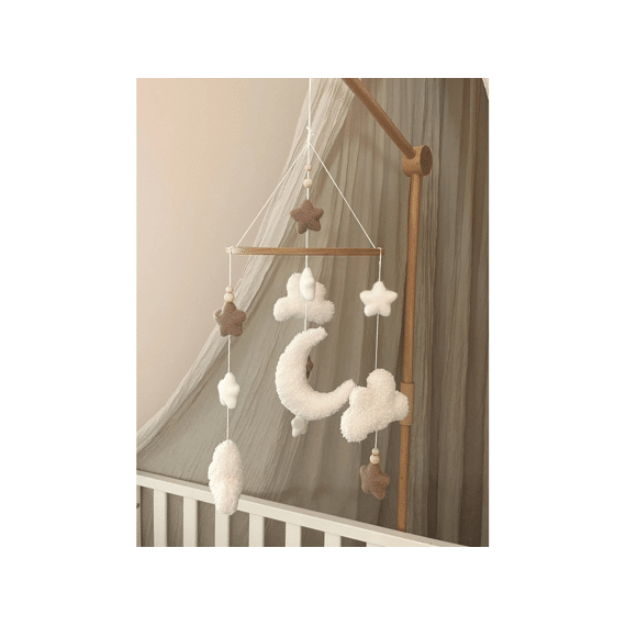 Little Loua Mobiel Fluffy Wolk (handmade)