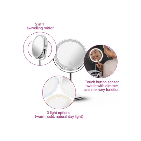 Medisana Me88553 Make-up Spiegel X7 Vergroting