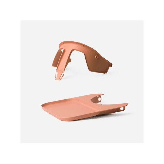 Kaos Klapp Veiligheidsbeugel & Eetblad Bundle Gerecycled Kunststof Terracotta Pink