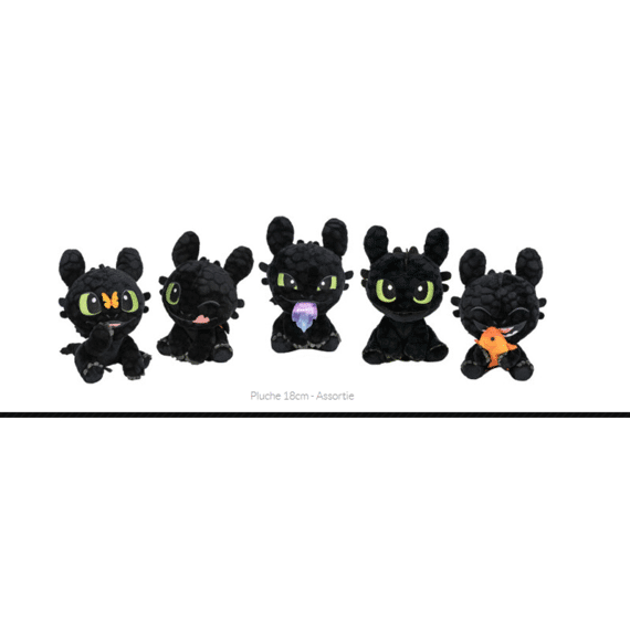 How To Train Your Dragon Toothless Pluche 18cm Assortiment 5 Designs