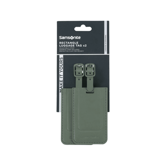 Samsonite Ta Revolution Rectangle Luggage Tag X2 Green